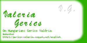 valeria gerics business card