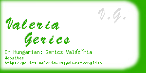 valeria gerics business card